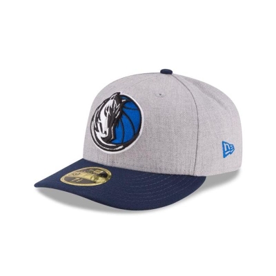 Sapca New Era Dallas Mavericks NBA Heather Low Profile 59FIFTY Fitted - Gri